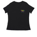 Powered By Harmony, a Black Women's Relaxed V-Neck Tee