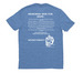 FOR HOPE and all wolves, a Azure Blue Allmade Eco Triblend Unisex Tee (back-view)