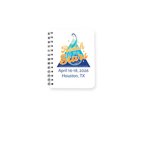 2026 Region Contest Notebook, a White Spiral Notebook