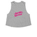 LVRD - Classic, a Athletic Heather Women's Cropped Racerback Tank