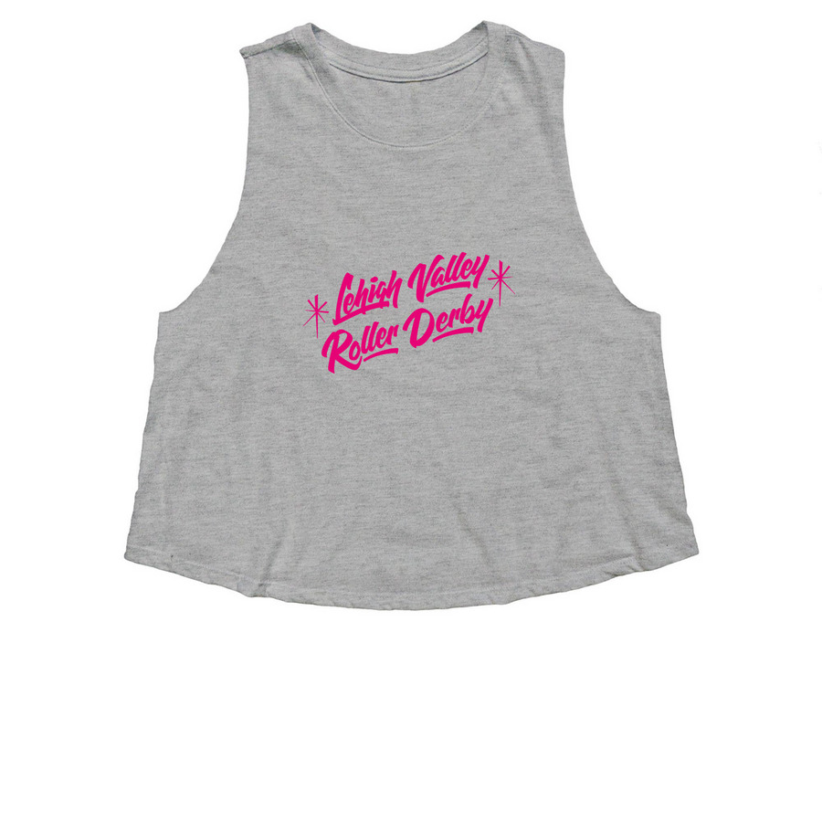 LVRD - Classic, a Athletic Heather Women's Cropped Racerback Tank