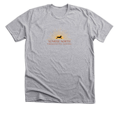 Sunrise North Therapeutic Riding, a Athletic Heather Premium Unisex Tee