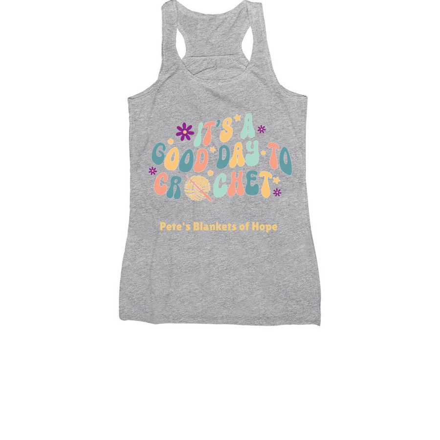 Great Day to Crochet., a Athletic Heather Women's Racerback