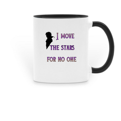 I Move The Stars for No One, a Black Two-Tone Ceramic Mug