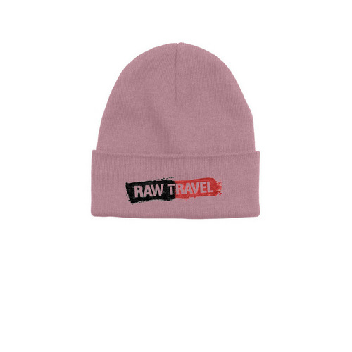 Raw Travel Eco-Friendly Ski Hat, a Cosmic Pink Printed Base Camp Beanie