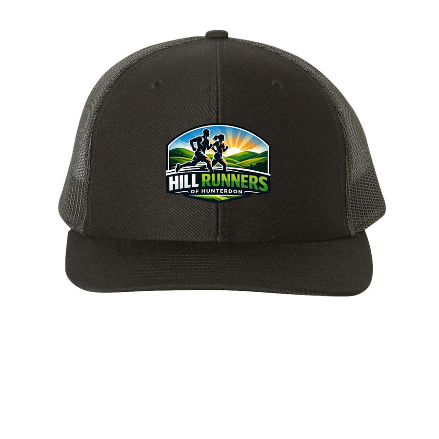 HRH Trucker Hats, a Black Printed Snapback Trucker Cap