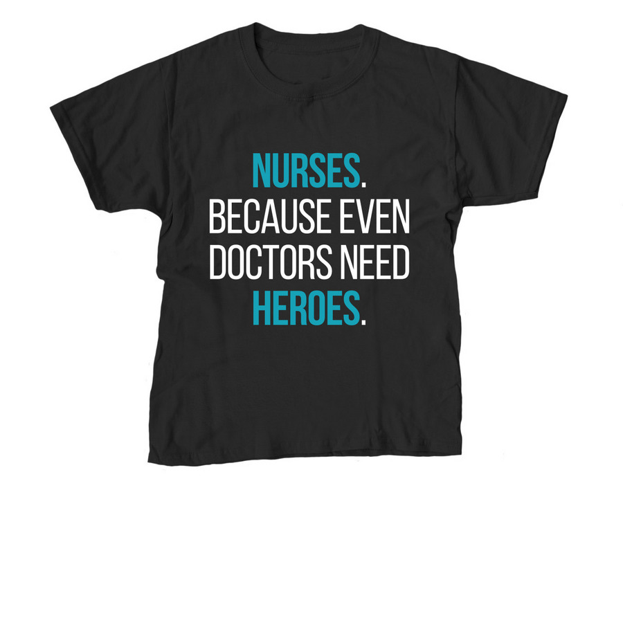Nurse Heroes, a Black Youth Unisex Tee