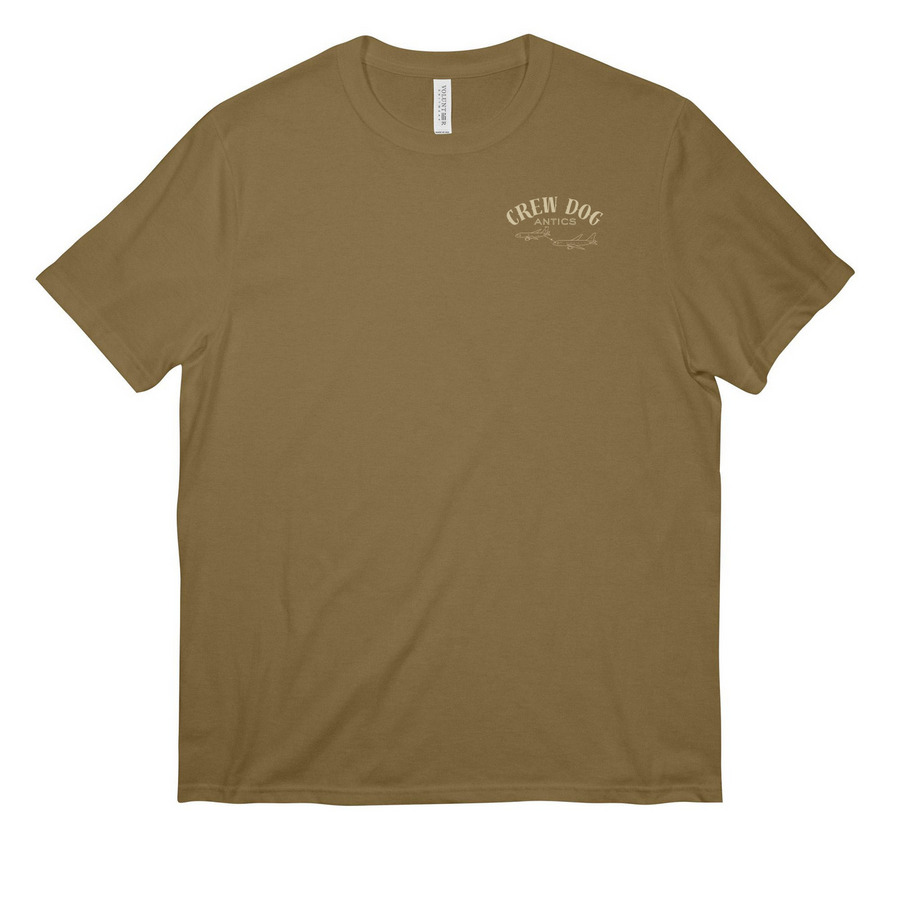 Crew Dog Antics Shirt Collection KC135/KC46, a Coyote Brown All-American Unisex Tee