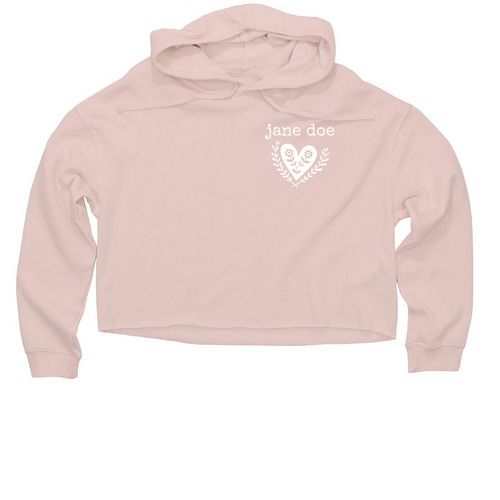 jane doe Long Sleeve, a Blush Women?s Lightweight Cropped Hoodie