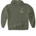 NATURALIST Breach Pocket & Back Logo, a Military Green Gildan Softstyle Pullover Hoodie