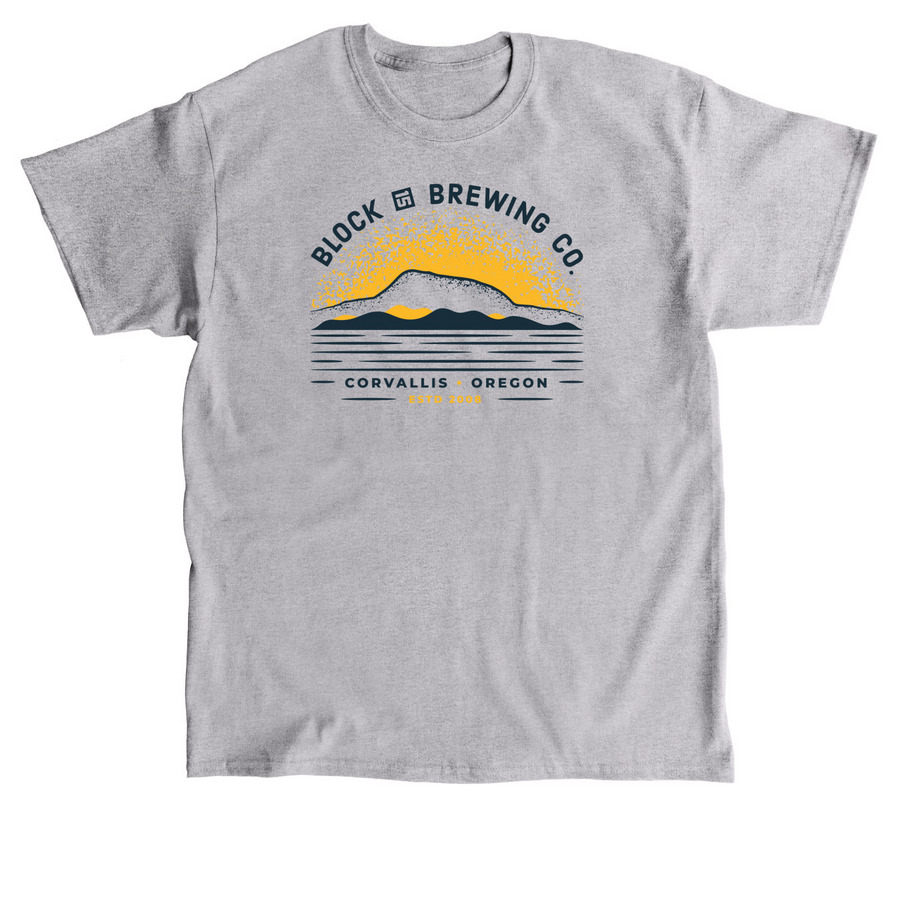 The Marys Peak Collection ? Two-Tone Logo, a Sport Grey Classic Unisex Tee