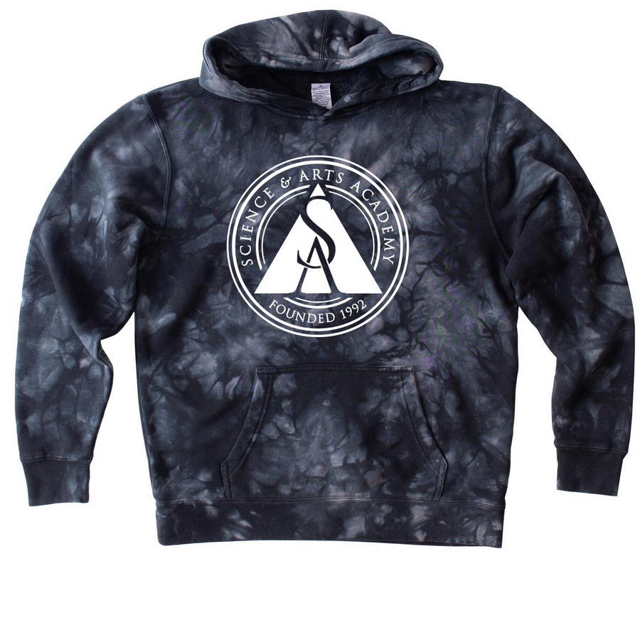 Tye Die Pullover Hoodie | Youth, a Black Youth Tie Dye Pullover Hoodie