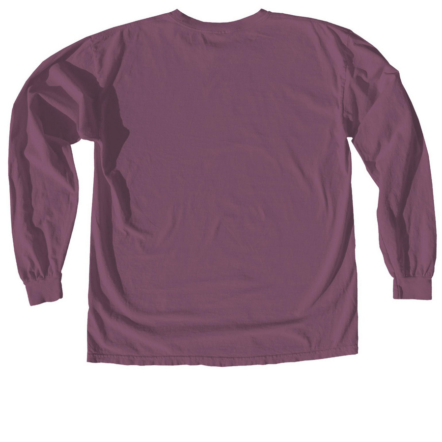 Rescue. Relax. Repeat., a Berry Comfort Colors Long Sleeve Tee (back-view)