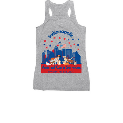 4th of July Themed Shirt, a Athletic Heather Women's Racerback