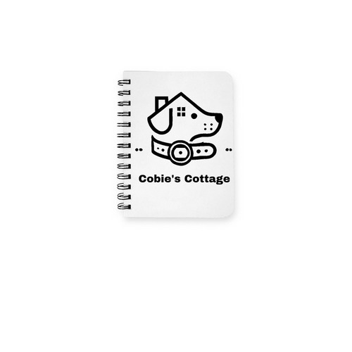 Cobie's Cottage Notebook, a White Spiral Notebook