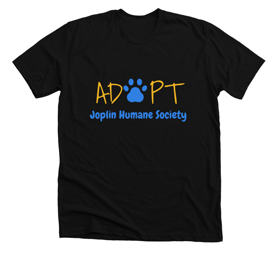 Spread the word...adopt!, a Solid Black Blend Premium Unisex Tee