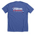 Exclusive Sustaining Donor T-shirt, a Solid True Royal Premium Unisex Tee (back-view)