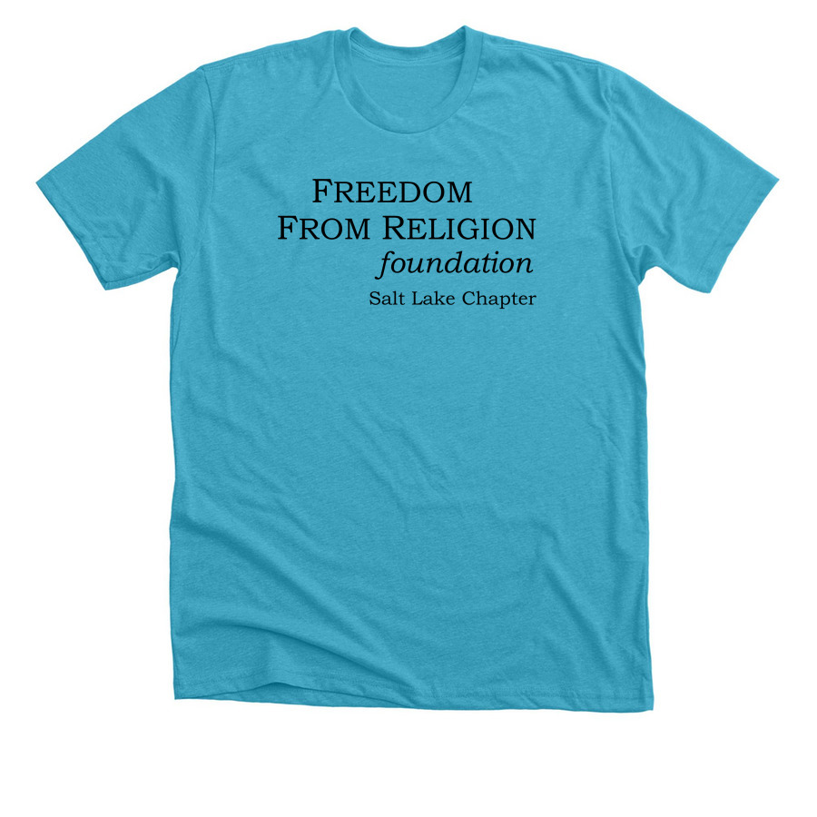 FFRFSLC Merch, a Heather Aqua Premium Unisex Tee