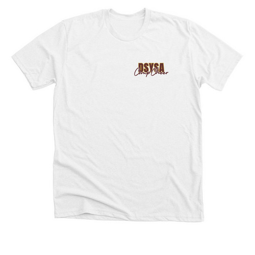 DSYSA COMP CHEER ? White, a Solid White Blend Premium Unisex Tee