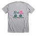 Patients Helping Patients Merch, a Athletic Heather Premium Unisex Tee (back-view)