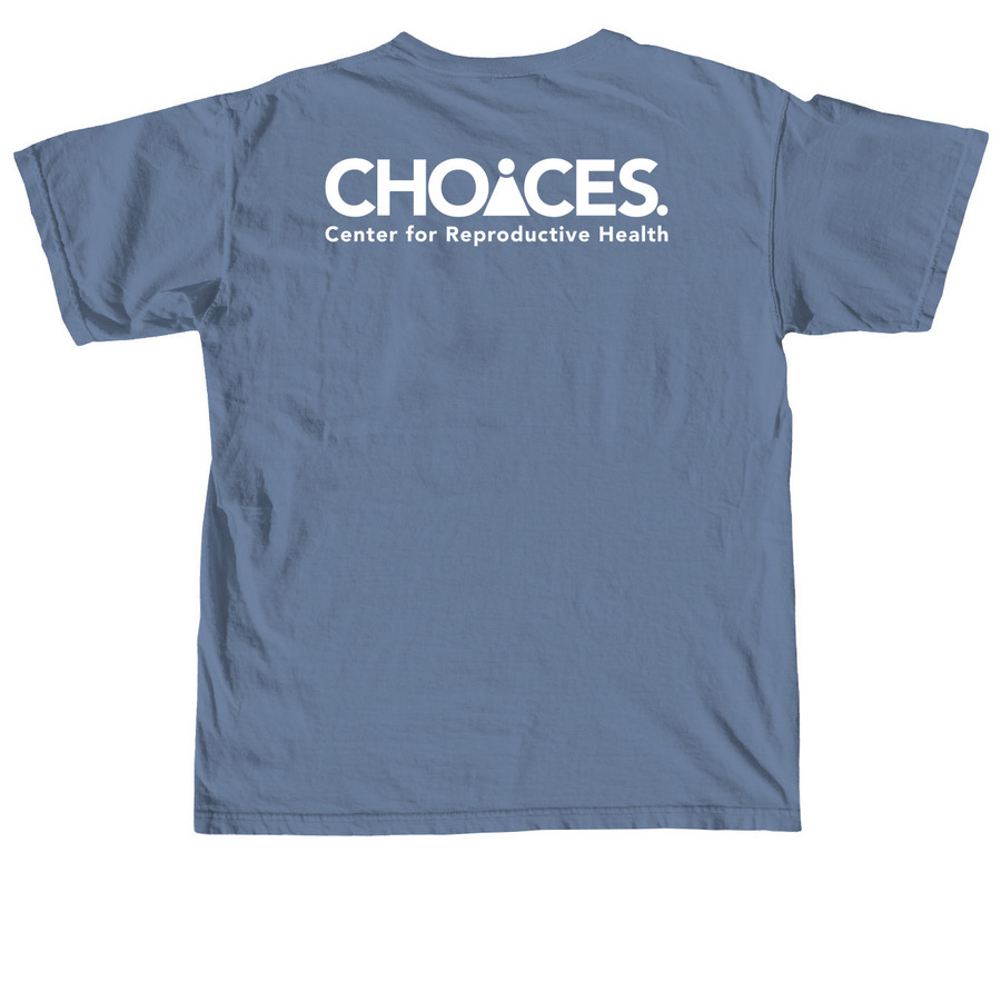 Gay Rights and Wrongs, a Blue Jean Comfort Colors Unisex Tee (back-view)
