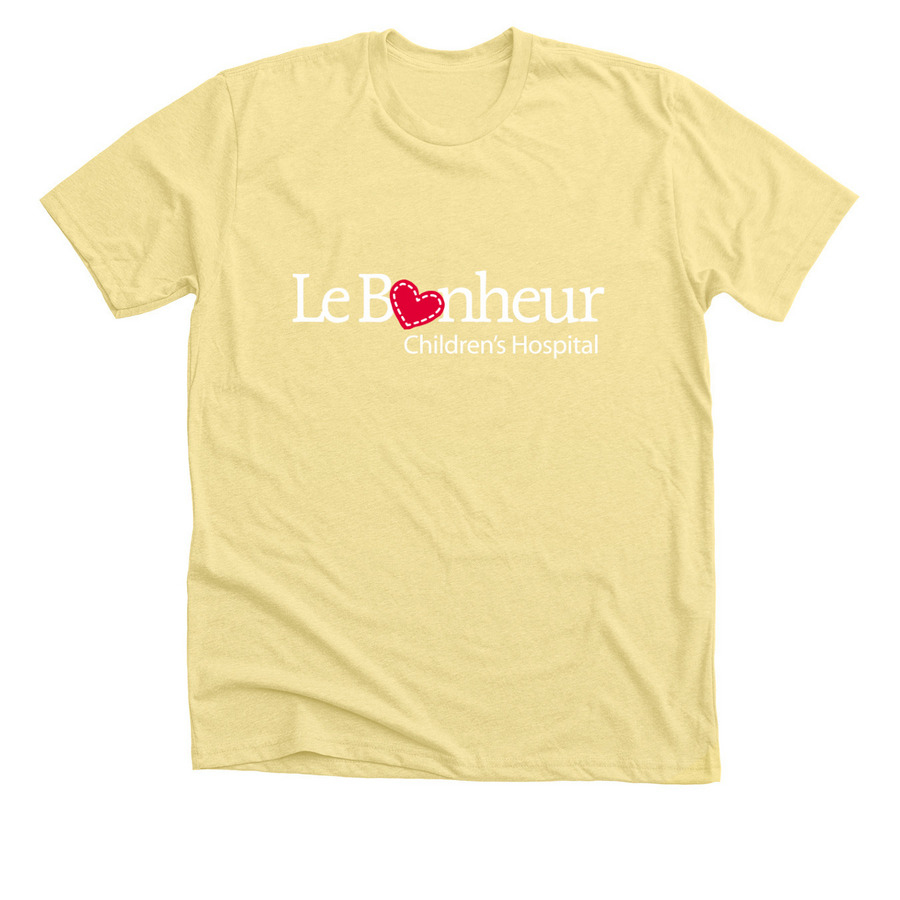 Le Bonheur- Helping Little Ones Grow&nbsp;, a Heather Yellow Gold Premium Unisex Tee