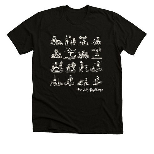 MomForward Movement, a Solid Black Blend Premium Unisex Tee