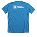We All Belong - Apparel, a Neon Blue Premium Unisex Tee (back-view)