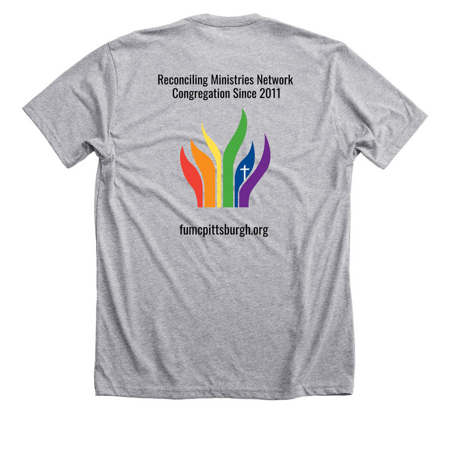 2024 PRIDE&nbsp;, a Athletic Heather Premium Unisex Tee (back-view)