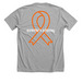Together, We Can Help Lori Focus on Healing., a Athletic Heather Premium Unisex Tee (back-view)