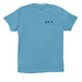 I Love You (Black Emoji with ILY hand), a Ocean Blue Premium Cotton Tee
