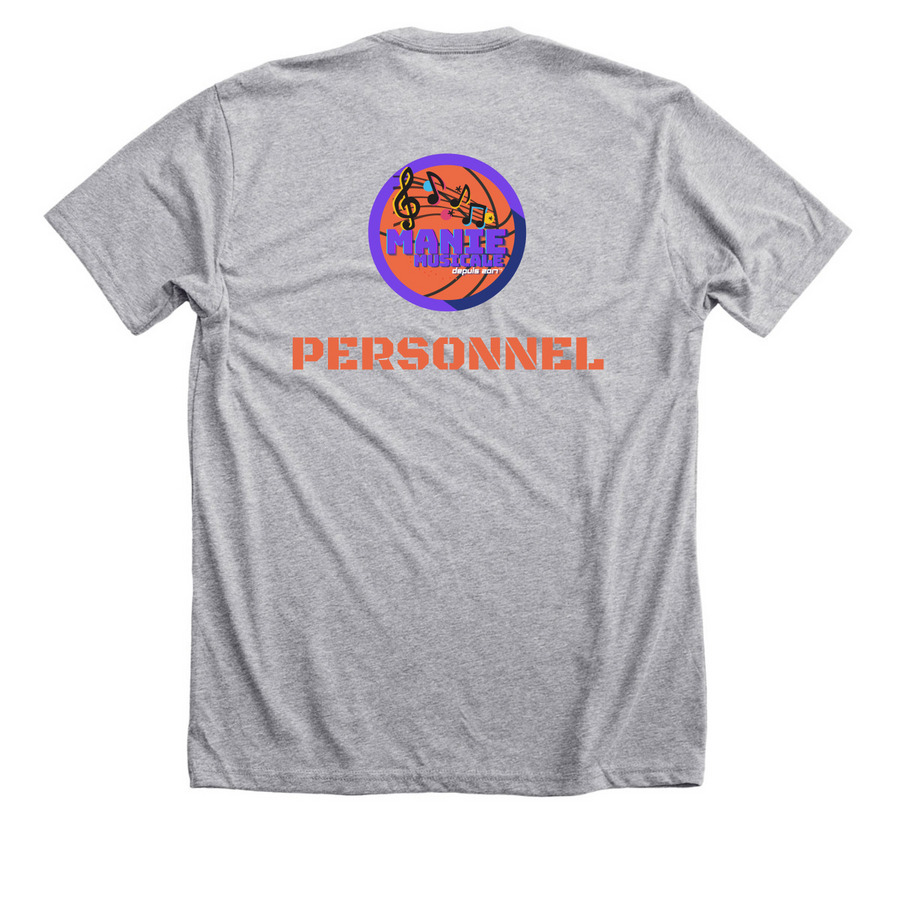 Manie Team exclusives, a Athletic Heather Premium Unisex Tee (back-view)