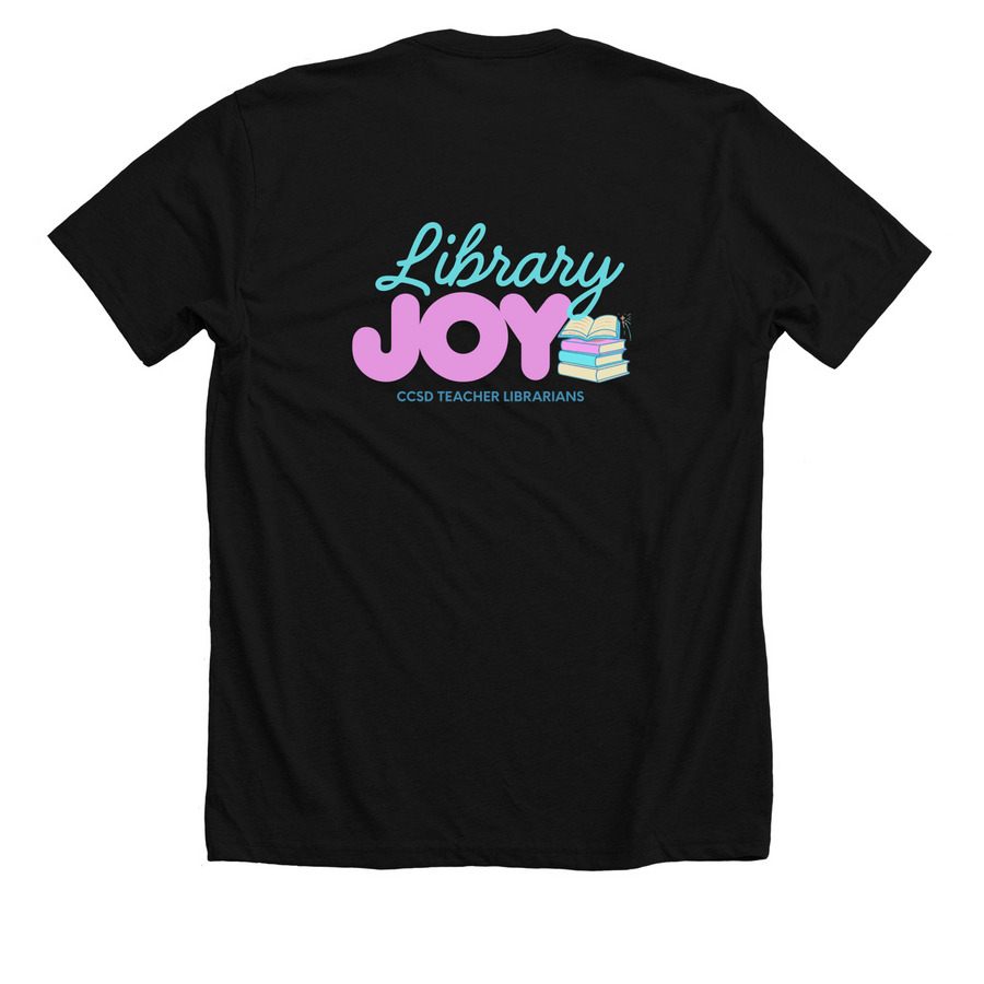 CCSD TLs, a Solid Black Blend Premium Unisex Tee (back-view)