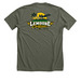 Lemoore f35 jets, a Heather Military Green Premium Unisex Tee (back-view)