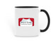 RRCP - Coffee Mug, a Black Two-Tone Ceramic Mug