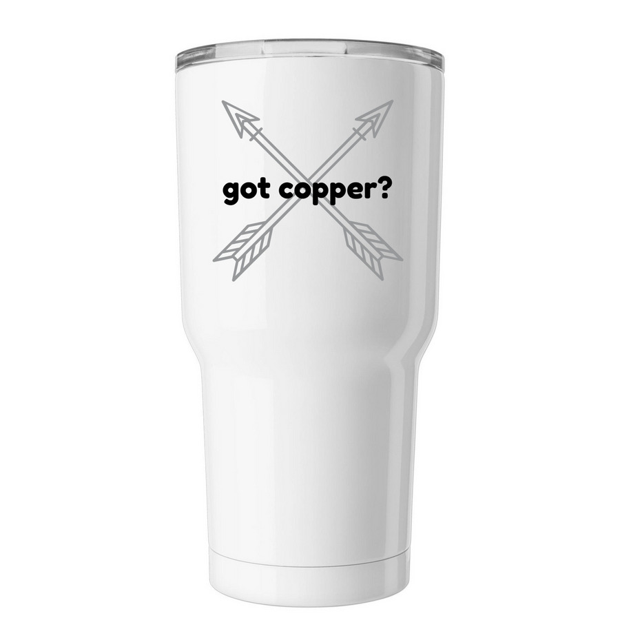 Menkes Disease Awareness Tumbler, a White Insulated Tumbler