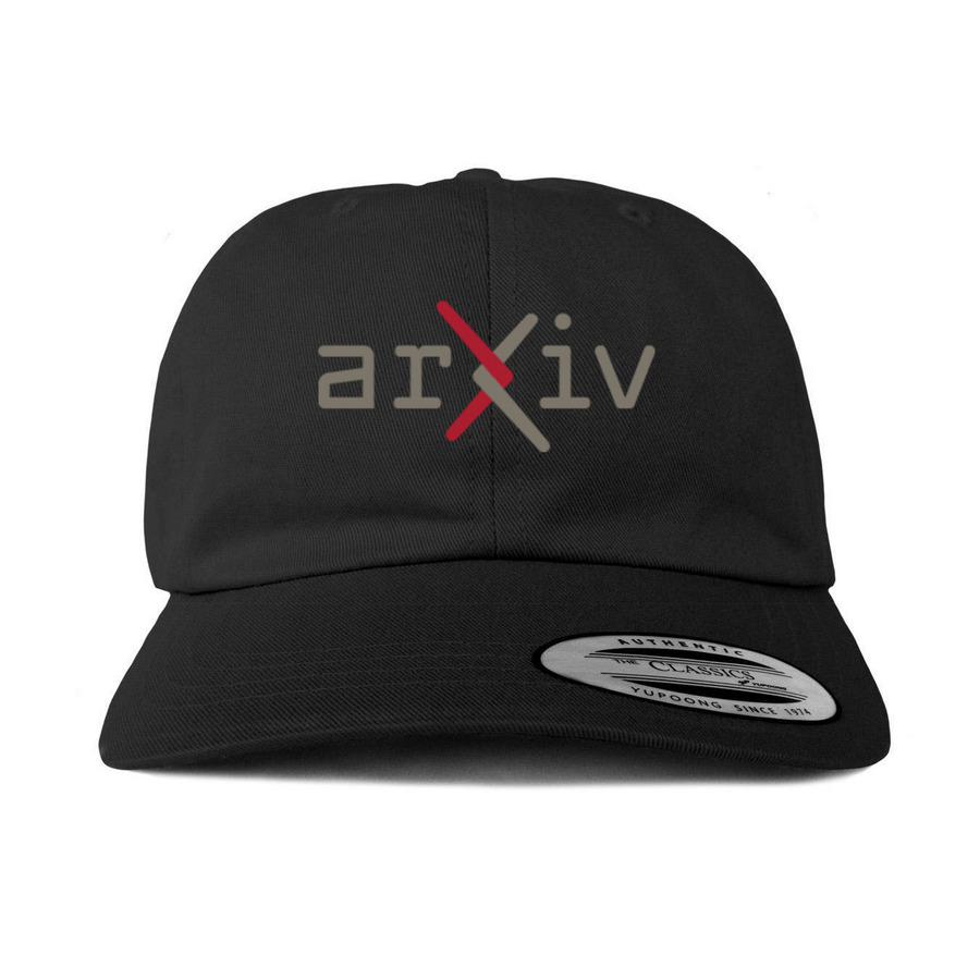 arXiv baseball cap, a Black Printed Classic Baseball Cap