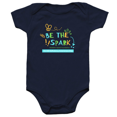 Be the Spark -&nbsp;VLCAD Deficiency Awareness Day, a Navy Infant Onesie