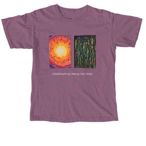 Life&Death, a Berry Comfort Colors Unisex Tee