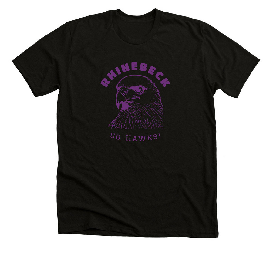 Color Me Hawk proud--Now in Purple!, a Black Heather Premium Unisex Tee