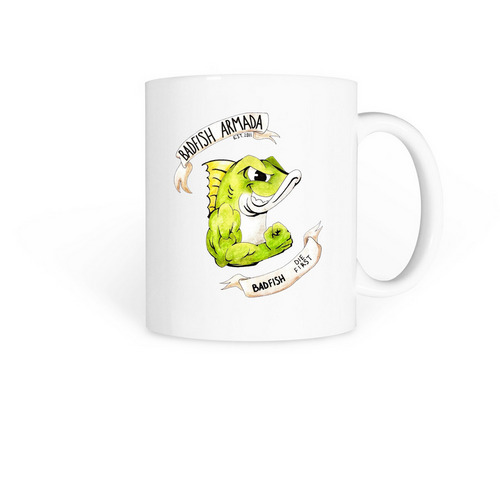BadFish 2023 Coffee Cup!, a White Coffee Mug