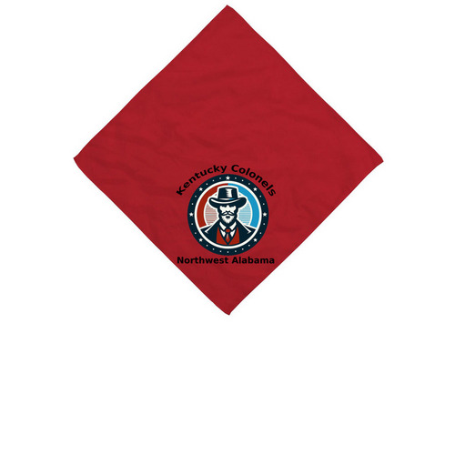 KCNA Bandana, a Red Cotton Bandana
