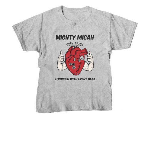 Mighty Micah Youth, a Sport Grey Youth Unisex Tee