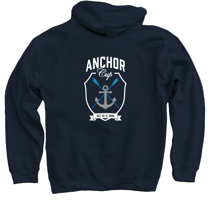 2026 Anchor Cup&nbsp;, a Navy Pullover Hoodie (back-view)