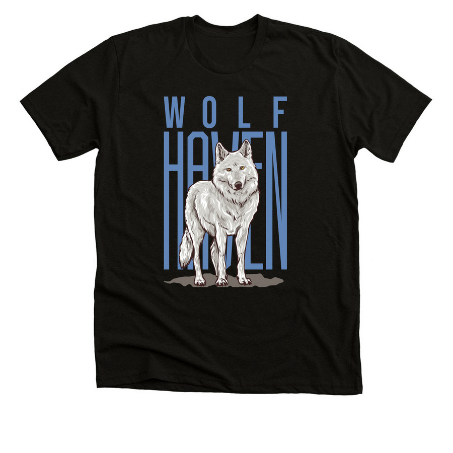 Sierra at Wolf Haven&nbsp;, a Solid Black Blend Premium Unisex Tee