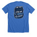 Jaguar Print Canyon View, a Heather True Royal Premium Unisex Tee (back-view)