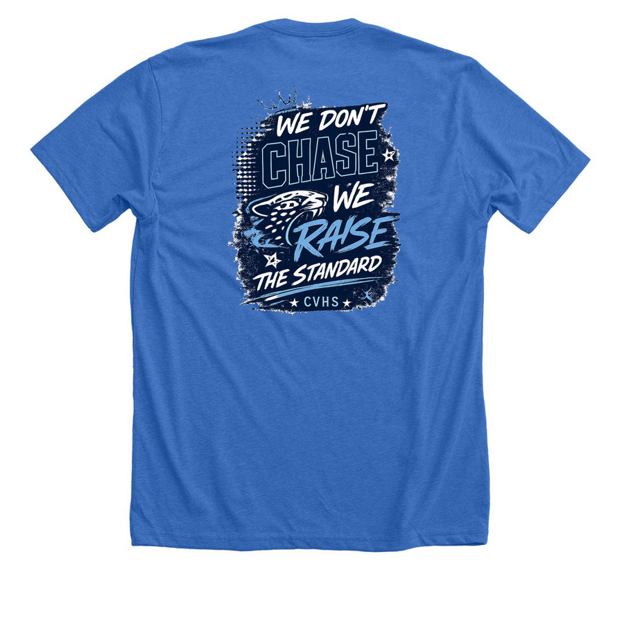 Jaguar Print Canyon View, a Heather True Royal Premium Unisex Tee (back-view)