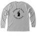 Adult & Youth Tees- Back Design Black Logo, a Athletic Heather Premium Long Sleeve Tee (back-view)