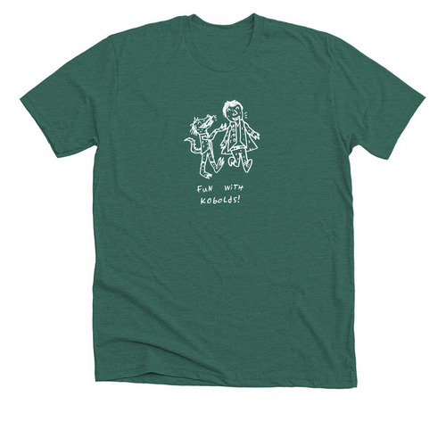 Fun with Kobolds!, a Heather Forest Premium Unisex Tee