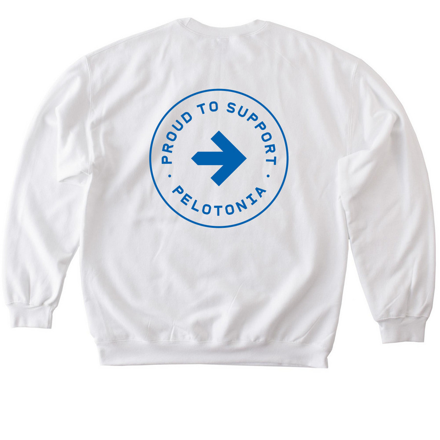 Blue Glasses, Lasting Legacy, a White Softstyle Crewneck Sweatshirt (back-view)